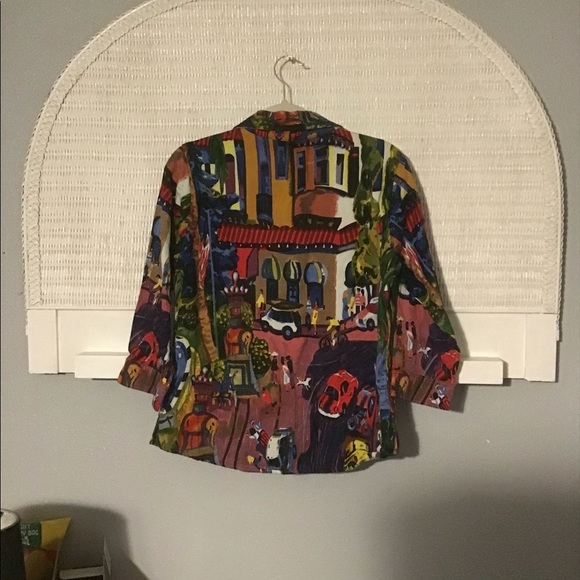 Michael Leu Button Down “Art To Wear” Shirt - Picture 5 of 6